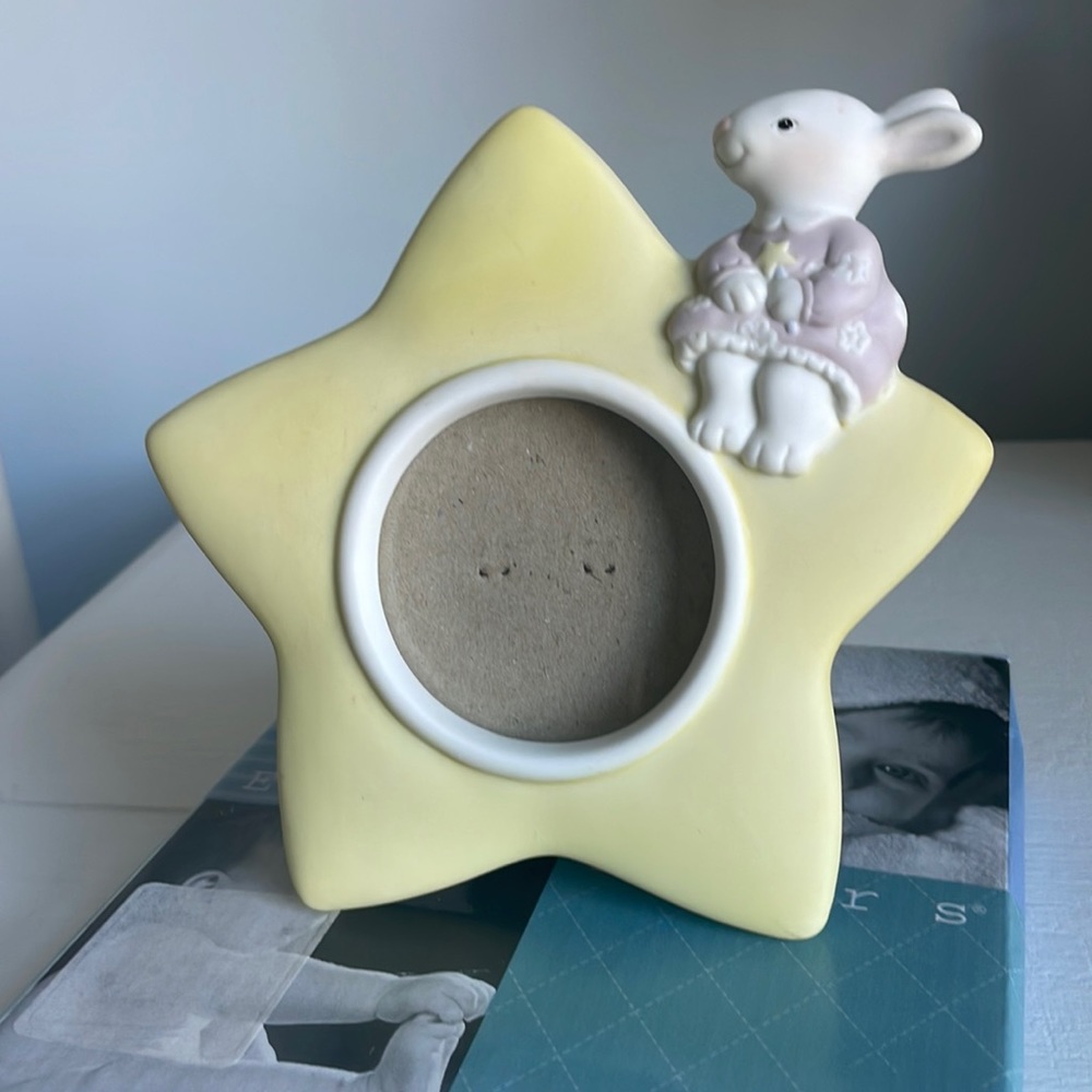 Early Years Vintage Girl Bunny Star Frame
